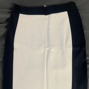 Banana Republic white and navy skirt.